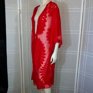 Multi-use Red Lace Cover-up M